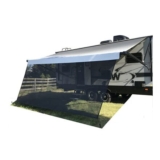 Tentproinc RV Awning Sun Shade 9×20 Black Mesh Kit
