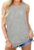 Terecey Womens Vest Tops Scoop Neck Summer Sleeveless Tee Casual Cotton Graphic Print Tanktop Basic Ladies UK Vest Tops for Vacation Sports