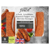 Tesco Finest BBQ 4 Pork, Arrabiata, Roasted Peppers & Burrata Sausage 440g Clubcard price