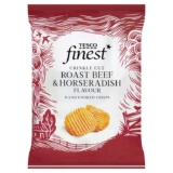 Tesco Finest Crinkle Cut Roast Beef Crisps 150g (Hammersmith In-store)