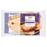 Tesco Mini Plain Naan Breads 6 Pack 282g – Clubcard Price