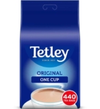 Tetley Tea Bags (Pack of 440) Britains Tea, 185 Years of Tea Heritage, Rainforest Alliance Certified, 440 Bag Bulk Catering Pack