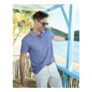 Textured Print Polo Shirt
