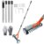 Thatch Rake with Wheels for Lawn, 38- 66 Adjustable Handle Scarifying Rake for Moss, 21 Tines Yantu-UK / FBA