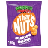 Thats Nuts Monster Munch Pickled Onion Sharing Coated Peanuts 160g