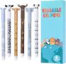 Thboxes 6 Erasable Gel Pens 0.5 Mm, Black & Blue Ink, Animal Print