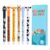 Thboxes Erasable Gel Pens, 6-Pack, 0.5mm, Animal Print