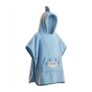 The Big Softy Kids Hooded Towel Poncho – Blue Shark