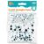 The Box 200 Googly Eyes for Crafts, Self-Adhesive Free, 7-15mm White Craft Eyes in 3 Mixed Sizes, Stick on for Crochet Toys, Card Making.