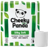 The Cheeky Panda Bamboo Toilet Paper 9 Rolls of Toilet Paper Plastic Free Packaging and Sustainable Toilet Tissue 100% Compostable