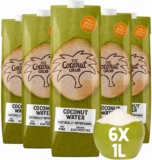 The Coconut Collab 100% Pure No Added Sugar Coconut Water, 6 x 1 Litre