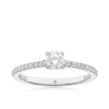 The Diamond Story Platinum round Cut Solitaire 0.50ct Diamond Ring
