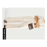 The F&F Edit Pure Cotton Lace Insert Wide Leg Trousers in Cream No R