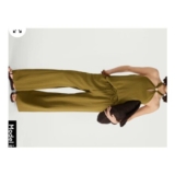The F&F Edit Wide Leg Drawstring Co-Ord Trousers in Olive