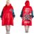 The Gift Scholars Coca-Cola Officially Licensed Happy Holidays Xmas Oversized Sherpa Fleece Hoodie Cosy Fleece Wearable with Iconic Truck Graphic for Youth/Kids