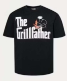 The Grillfather Black T-shirt – Size: S-3XL – Free C&C