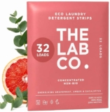 The Lab Co. Laundry Detergent Strips Washing Sheets Eco Ultra-Concentrated Non-Bio for Sensitive Skin Non-Toxic Fragrance EDC-Free