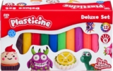 The Original Plasticine, Deluxe Refill Set 12 Colours of Modelling Clay with Sculpting Tool & Instructions Reusable, Non-Hardening Craft Fun Creative Play for Kids Ages 3 Classic Clay Kit