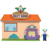 The Simpsons Krusty Burger Playset by Jakks Pacific, Includes 6.35 cm Krusty the Clown Articulated Mini Figurine