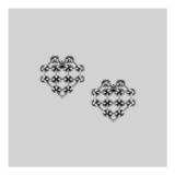 The Supreme Heart Chain Earrings – Silver