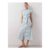 The Very Collection Button through Belted Shirt Midi Dress – Blue