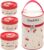 Thermal Lunch Box with Cherry Design, 316 Stainless Steel Lunch Box, Waves and Comes with a Carry Case (400x2600ml)
