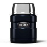Thermos Stainless King Midnight Blue Food Flask (470ml) 9h Hot 14h Cold Black & gunmetal priced £16.99