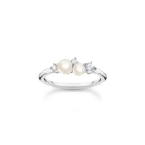 Thomas Sabo Pearl Ring with White Stones Sterling Silver
