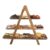 Three-Tier Wooden Tray Organizer Cupcake Stand