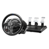 Thrustmaster T300 RS GT Wired Racing Wheel with Force Feedback Sim Racing Bundle with 3-Pedal Set and Cables