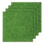Thrymme 4-Pack Artificial Grass Tiles, 6 X 6 Inches