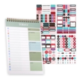 Tikplus A5 Undated Daily Planner Pad – 52 Sheets