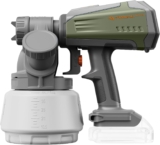 Tilswall Cordless Paint Sprayer Shark700, Fits Makita 18V (No Battery) Brushless Motor, Side-Fill,1300ml Large Tank, 3 Spray Patterns, Easy to Clean, Ideal for Fence, Walls, Sheds, FurnitureGreen