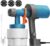 Tilswall Paint Sprayer Shark600, Ultra-Light HVLP Electric Fence Paint Sprayer, Easy to Clean Paint Spray Gun with 3 Nozzles & 3 Patterns,Ideal for Garden Fence, Sheds, Furniture, Walls, Ceilings