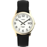 Timex Mens Easy Reader 35mm Date Window Leather Strap Watch