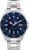 Timex Mens Trend 42 mm Watch – Black Silicone Strap Black Dial Silver