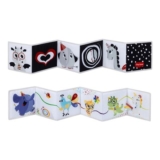 Tiny Love Double-Sided Baby Book, Black & White, 7 Activities