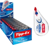 Tipp-Ex Mini Pocket Mouse Plastic Tape – Box of 10 – Ideal-Quality, 6 m, Tear-Resistant Tapes with Smooth Glide, White