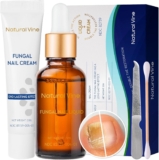 Toenail Fungus Treatment Extra Strength: Nail Fungus Treatment Kit for Toenail and Fingernails – Liquid 15mL and Nail Repair Cream 20g
