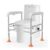 Toilet Safety Frame with LED Night Light, Adjustable, Non-Slip