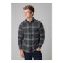 Tokyo Laundry Charcoal Cotton Printed Long Sleeve Shirt