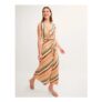 Tola Stripe Jersey Midi Dress Pink