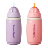 Tommee Tippee Insulated Active Straw Cup, 266ml, Spill-Proof Toddler Water Bottle for 12 Months, Prime Deal