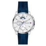 Tommy Hilfiger Analogue Multifunction Quartz Watch for Men with Silicone, Stainless Steel or Leather Bracelet, 5ATM Water Resistant