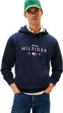 Tommy Hilfiger Mens Brand Love Big Hilfiger Hoodie Mw0mw41427 Pullover Hoodie size M