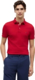Tommy Hilfiger Mens Short Sleeve Slim Fit Polo Shirt with Button Placket – size M