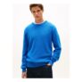 Tommy Hilfiger Online Only Pure Cotton Textured Crew Neck Jumper