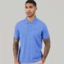 Tommy Jeans Mens Flag Regular Fit Pique Polo Shirt Blue Twilight – Size Small