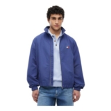 Tommy Jeans Mens Windbreaker with Stretch Cuffs, Purple
