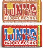 Tonys Chocolonely Milk Caramel Sea Salt Chocolate Bar – 180g Belgian Fairtrade / Milk Chocolate Original 180g